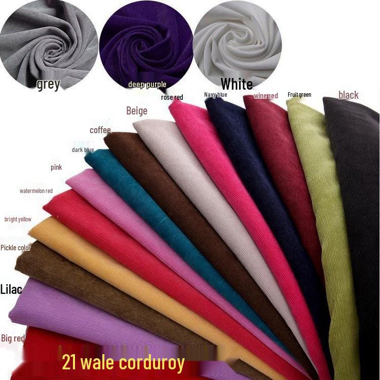 Emerald Green Corduroy Fabric, 150cm Wide, for DIY Bags, Headbands, Hair Clips, and Trousers.