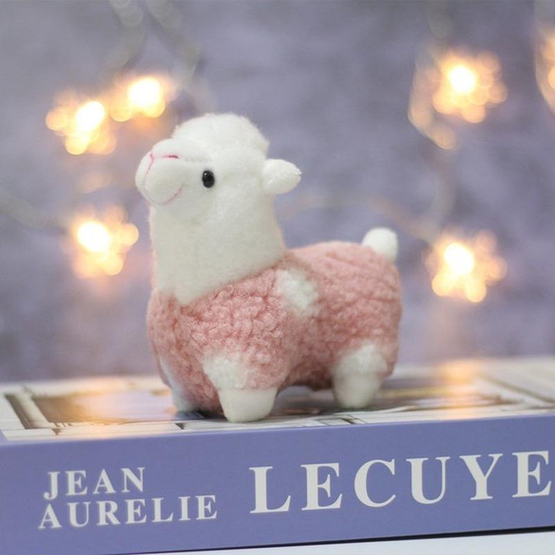 Мягкий Хлопок Альпака Игрушка Плюшевая Кукла Радужный Конь Верблюд Животное Брелок Женская Сумка Амулет Аксессуары Подарок