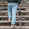 Multi-purpose Folding Stool Trekking Pole Portable Lightweight Walking Stick with 3 Legged Seat Outdoor Climbing Crutch Cane Elderly Walking Aid