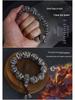 Black Myth Wukong Men's Retro Monkey Head Bracelet - Imitation Thai Silver Beaded Jewelry