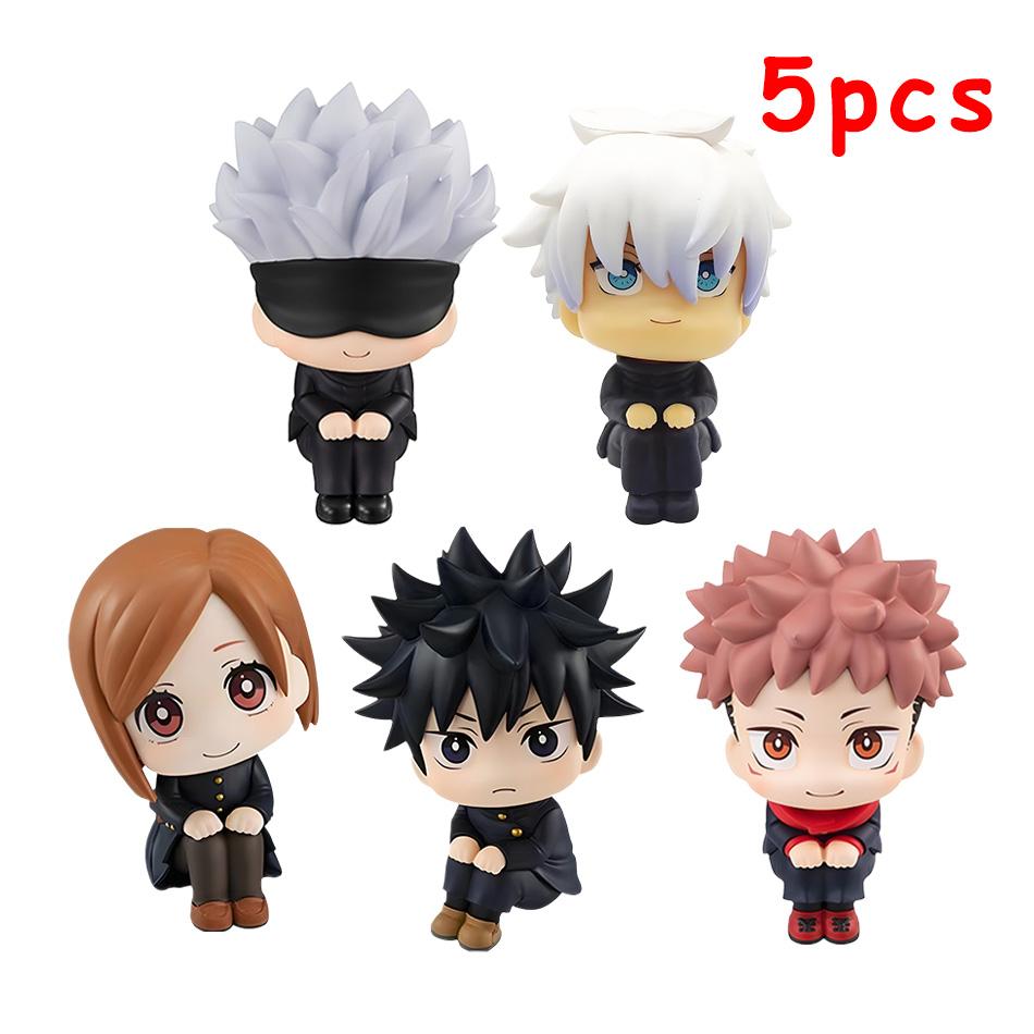 7-9 см Аниме Фигурка Jujutsu Kaisen Итадори Юдзи Годзё Сатору Фусигуро Мэгуми Кугисаки Кавайная Игрушка Украшение для Машины ПВХ Модель Подарок