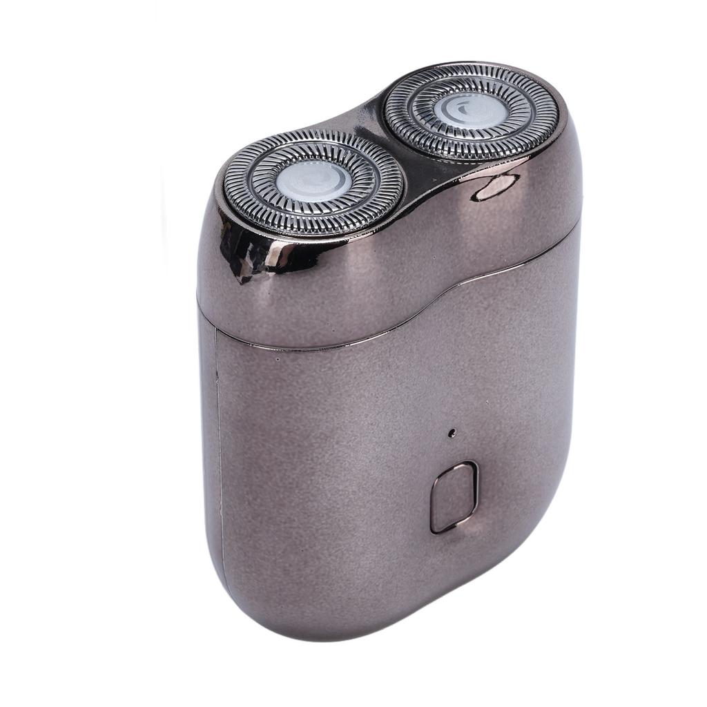 Электрический триммер для бороды для мужчин Алюминиевый с двойными лезвиями Магнитный Перезаряжаемый Портативный триммер для бороды