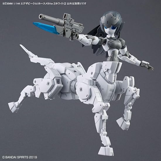 BANDAI SPIRITS 30MM eEXM-30 Espossito (Horse Mecha Ver.) [White] 1/144 Scale Color-Coded Plastic Mod