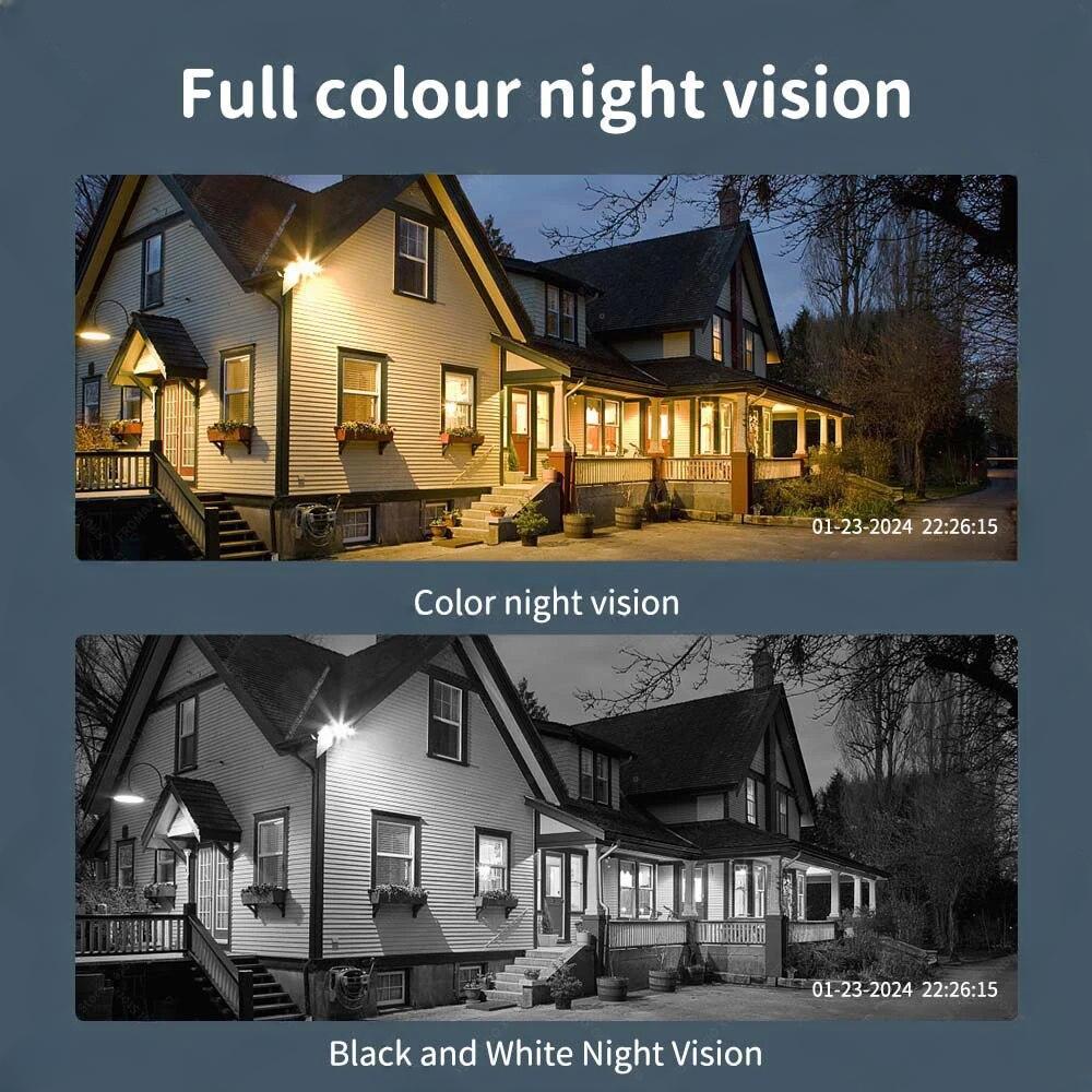 LS VISION EU 6K 12MP WiFi IP 3 Camera Outdoor Three Lens Panoramic View PTZ IP Camera AI Tracking Security Protection CCTV Video Surveillance