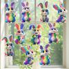 24-Piece Easter Wooden Flower and Rabbit Indoor Hanging Decoration