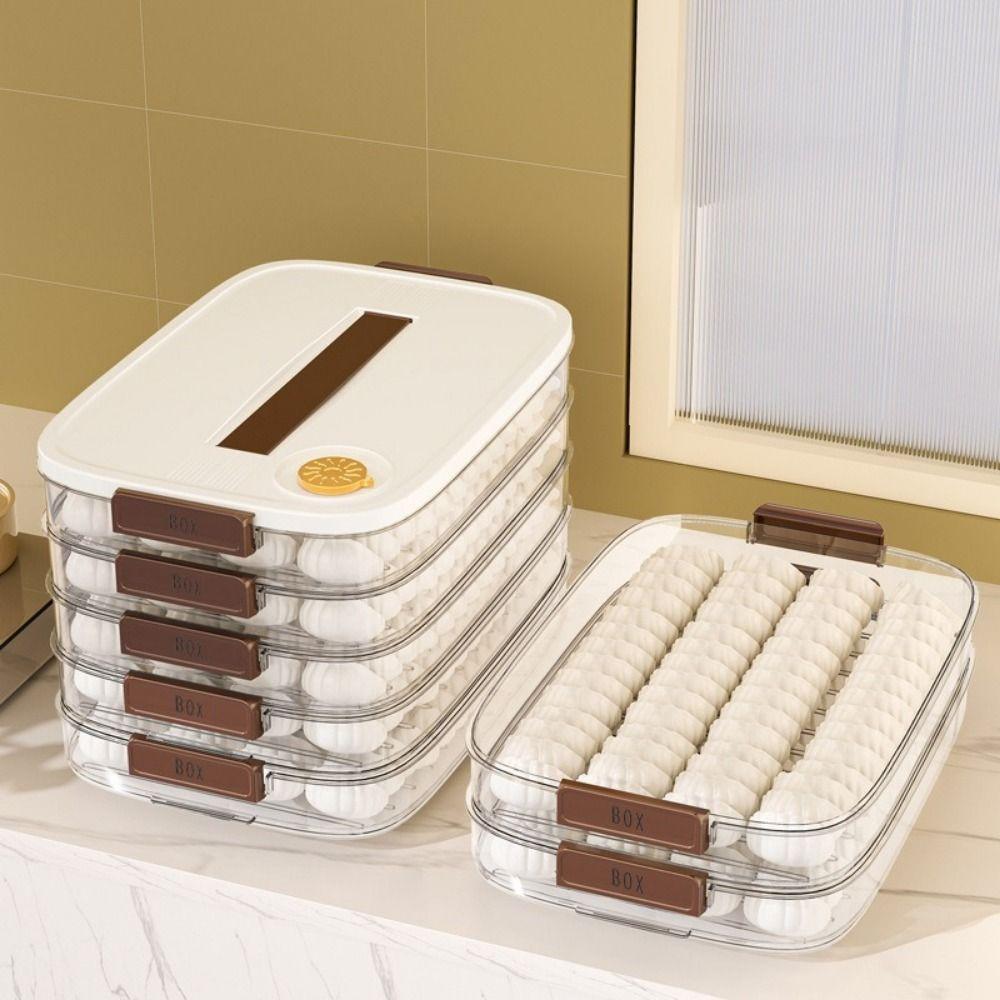 Пищевой контейнер для замороженных пельменей, прозрачный контейнер для хранения в холодильнике для дома