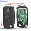 Jingyuqin 2B Remote Car Key 434MHz ID48 Chip For VW Volkswagen GOLF PASSAT Tiguan Polo Jetta Beetle 5K0 837 202AD 5K0837202AD