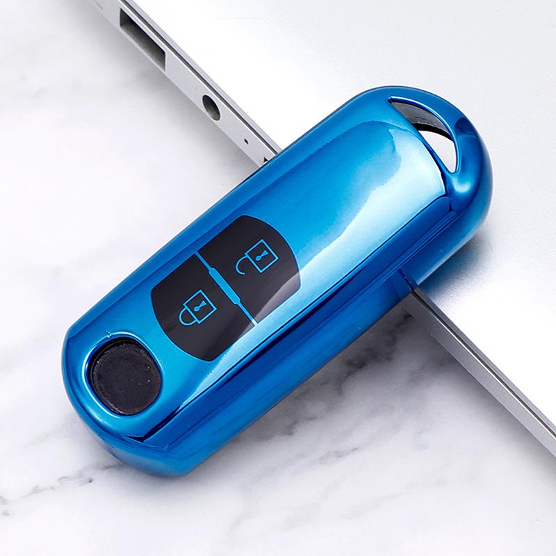 Чехол для дистанционного ключа из ТПУ для автомобиля, брелок для Mazda 2 3 5 6 BL BM GJ Atenza Axela Demio CX-3 CX3 CX-5 CX5 CX7 CX-9 CX8 без ключа