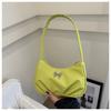 Stylish Korean Fashion Simple Solid Color Small Square Bag For Women With Bow Knot Design Perfect For Everyday Use