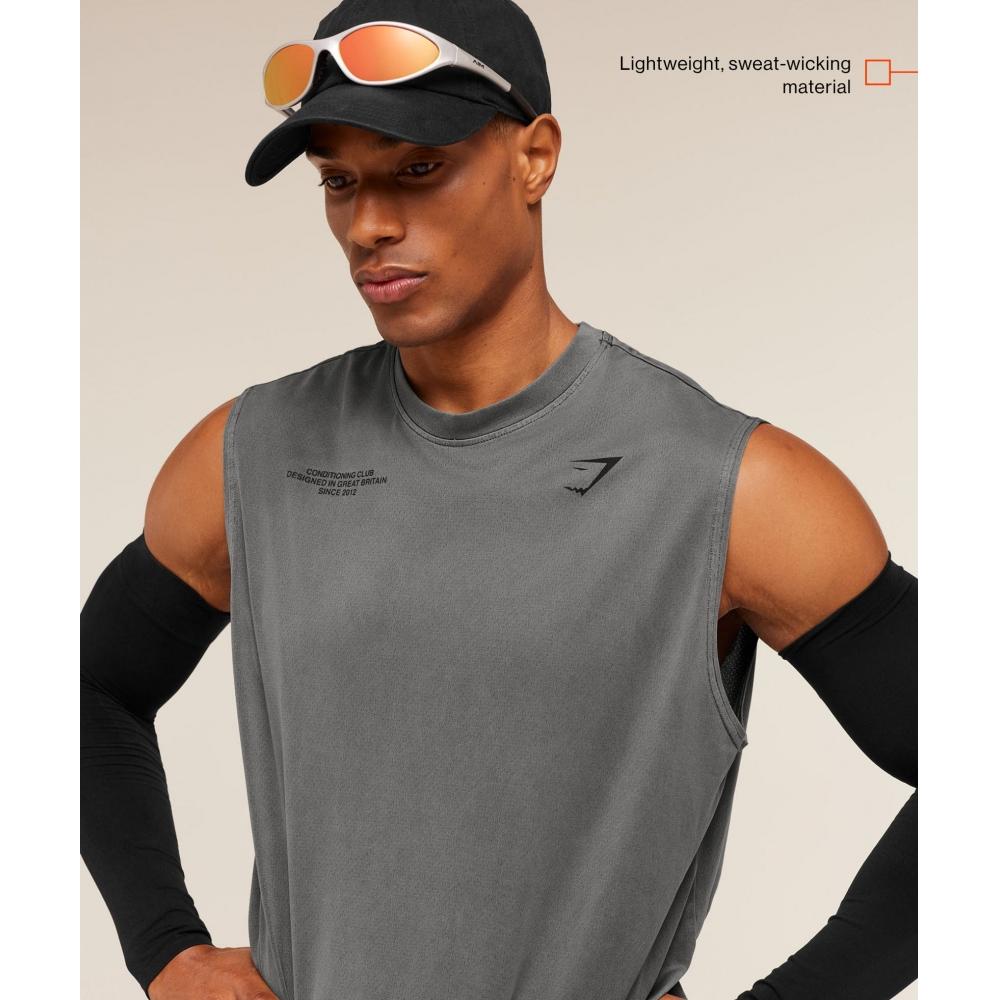 Gymshark Стиранный Топ Уход Клуб Черная Стирка A4c3z Bdqv