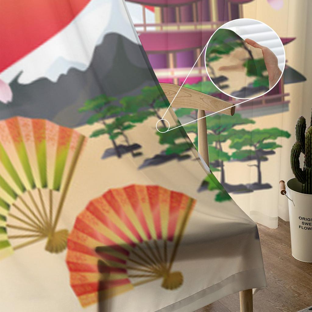 Японские прозрачные шторы с цветением сакуры, японское вишневое дерево, прозрачные шторы для гостиной, тюлевые занавески для окон, спальни, кухни, вуаль, шторы