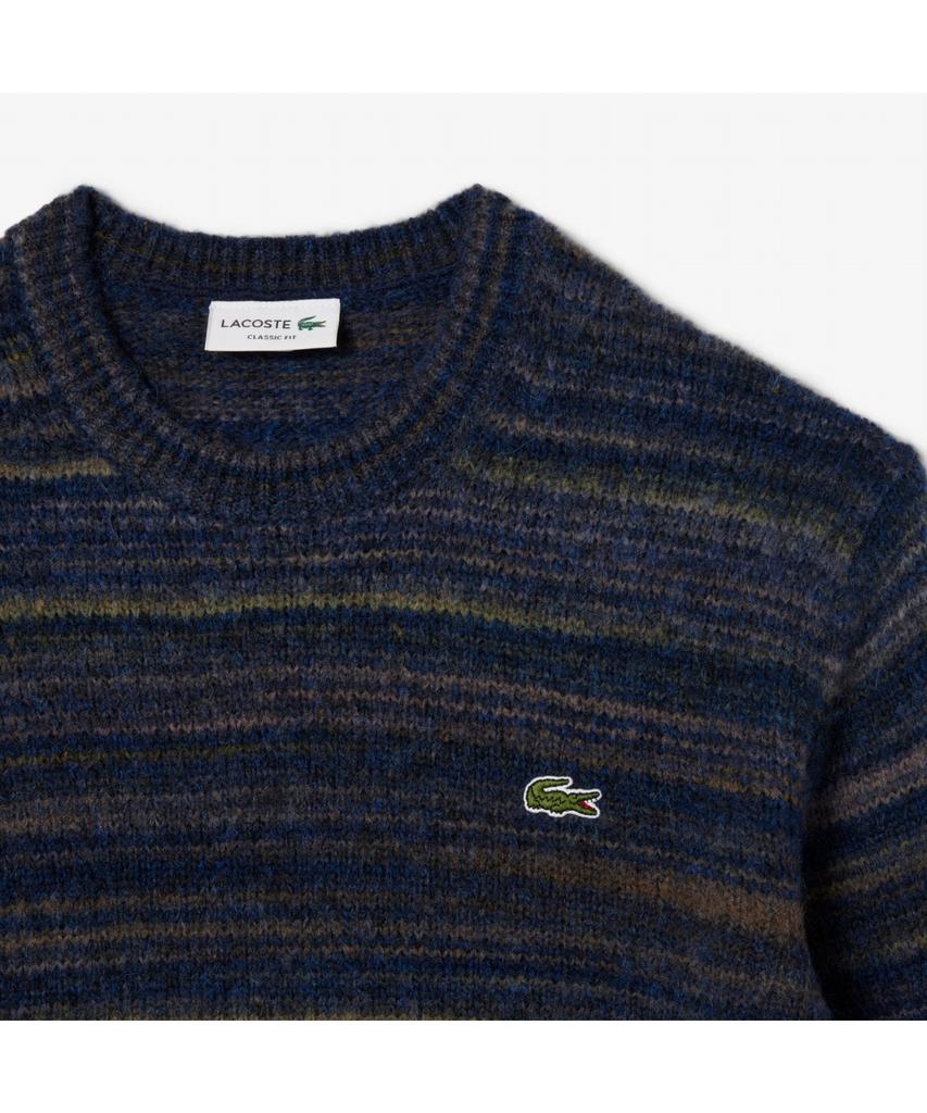 Мужской полосатый джемпер с круглым вырезом LACOSTE Ah5221-55N L0K