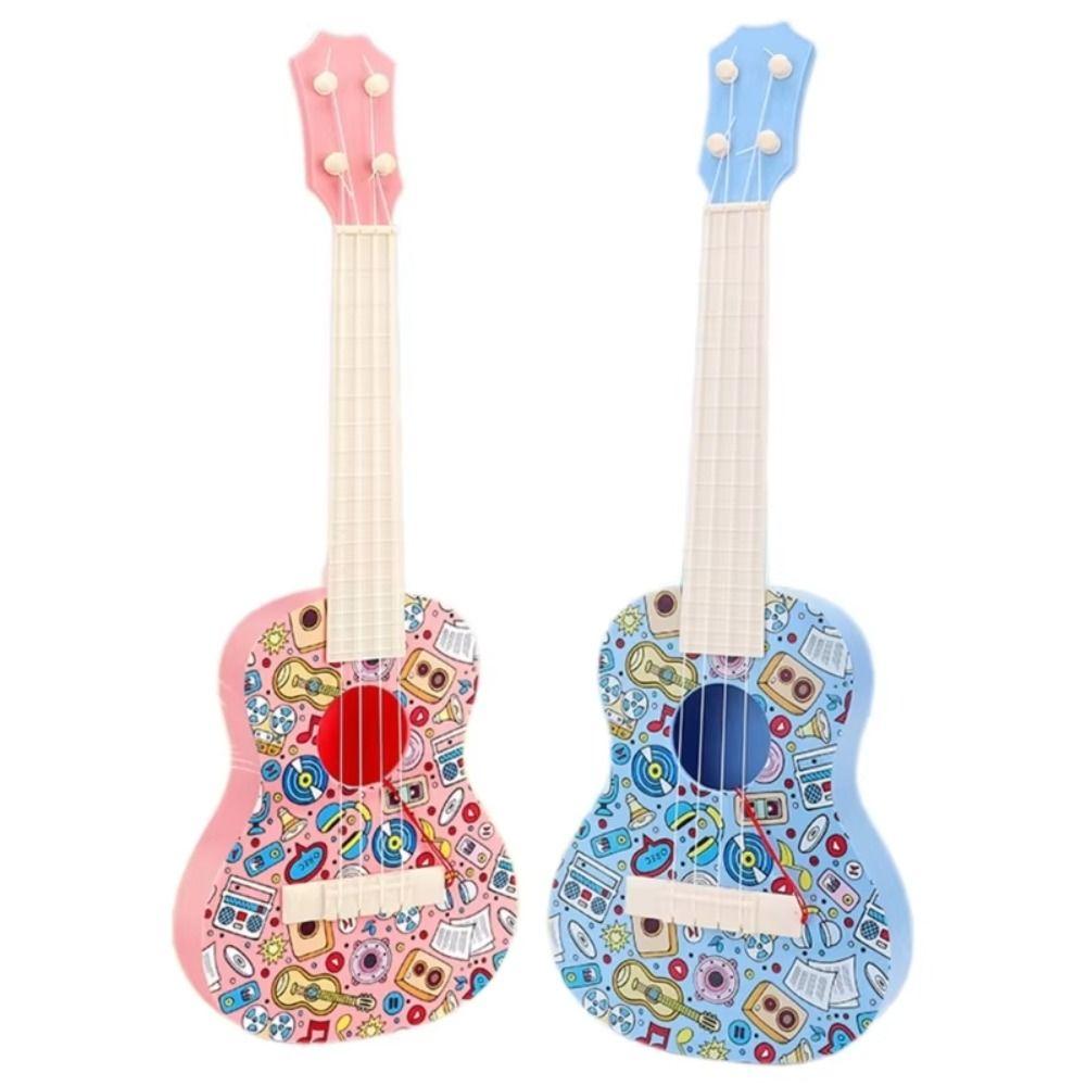 Animal Children Guitar Toy Adjustable String Knob Musical Instrument Toy  Beginners