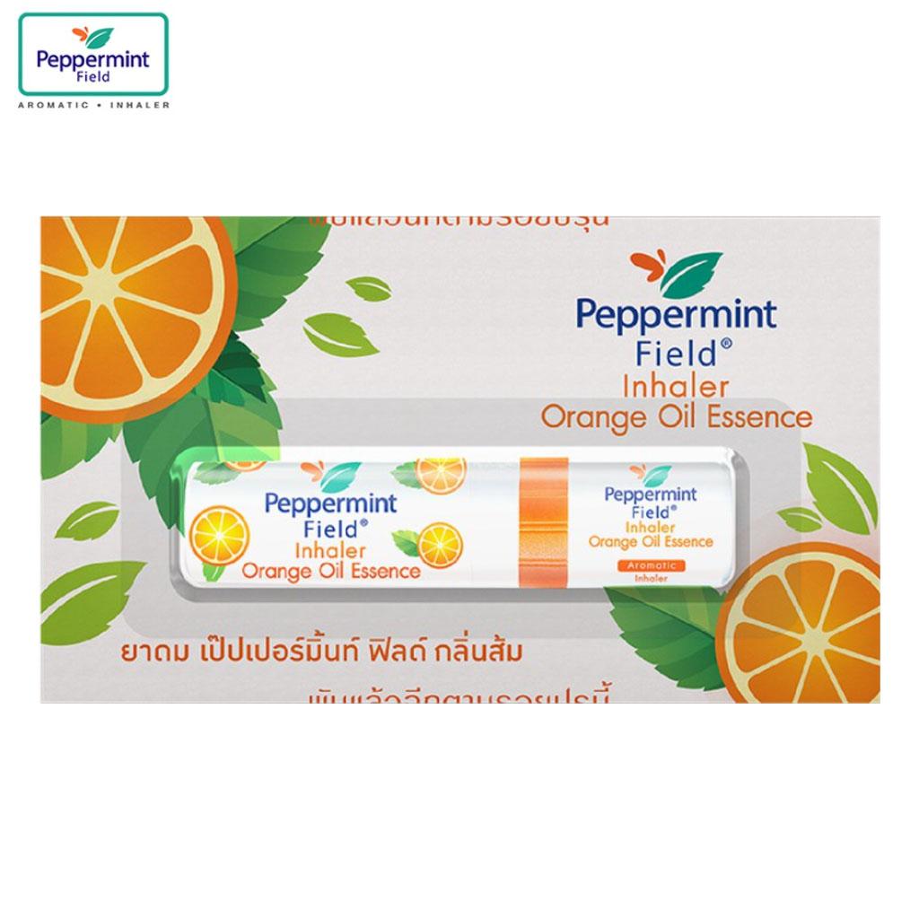 Peppermint Field Ингалятор Апельсиновое масло, Ингалятор назальный, Снимает заложенность носа при простуде, 2 мл 1 шт / 6 шт