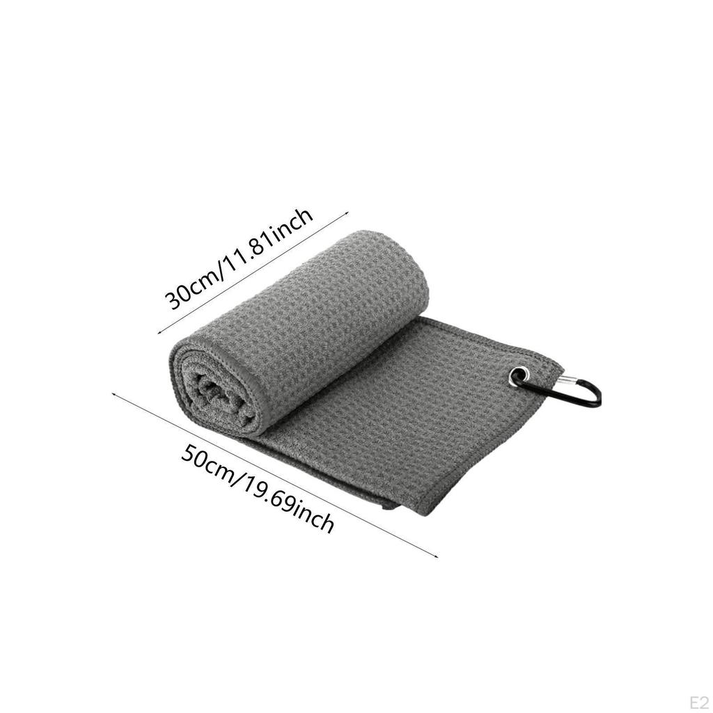 Сумка для полотенец для гольфа, маленькая, с карабином, мягкая, быстросохнущая, впитывающая воду