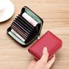 Anti-Demagnetization Zipper Wallet: Unisex Compact Card Sleeve with Multiple Card Slots, Bank ID Holder, Large Capacity, and Driver's License Pocket