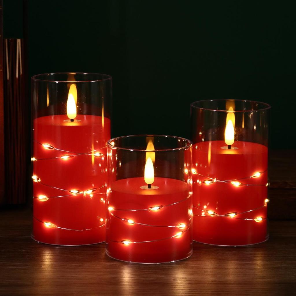 "LED Remote Control Candle Lights for Weddings, Birthdays, Parties & Concerts - Electronic ABS Simulation String Light Decoration"