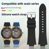 26*14 мм Смоляной ремешок для GUESS W0149L5 мягкая силиконовая резина выступающий рот ремешок для часов Мужской спорт Водонепроницаемый браслет Аксессуары