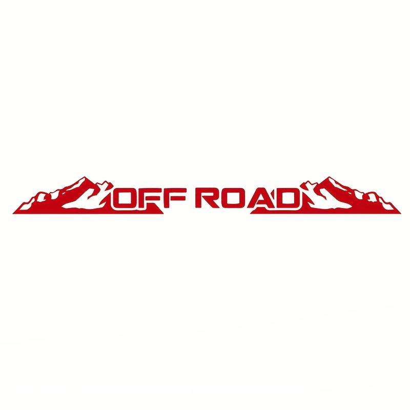 OFF ROAD Letter Car Stickers for Windshield Banner Decals Front and Rear Windshield Decoration Removable Auto Accessories