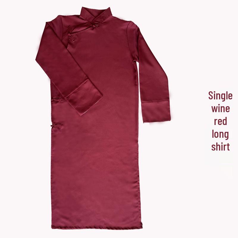 Китайский халат косая застежка традиционный костюм для выступлений