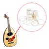Oud Strings Set Clear Nylon Silver-Plated Copper Alloy Wound Strings Replacement Oud Accessories Parts (12 Strings)