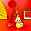 Blessing New Year Key Ring Lucky Cartoon Snake Pendant Fashion Snake Year Keychain  Spring Festival