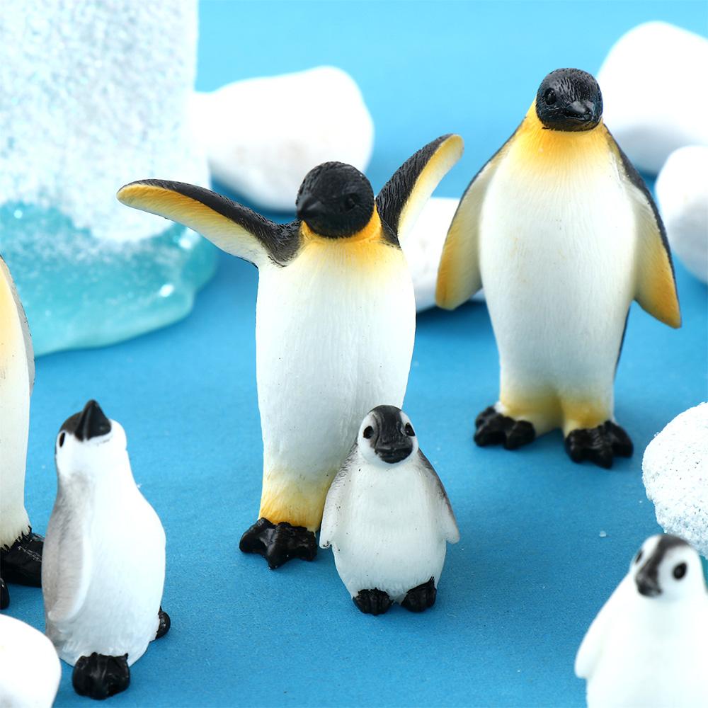 Милая модель из смолы для рукоделия, тюлень, пингвин, зимняя фигурка, микропейзаж, украшение для сада, миниатюра