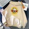 Худи Guns N' Roses We'Re Back в стиле ретро стритстайл для женщин с круглым вырезом, карманом, пуловер из флиса, дышащий пуловер, женское худи