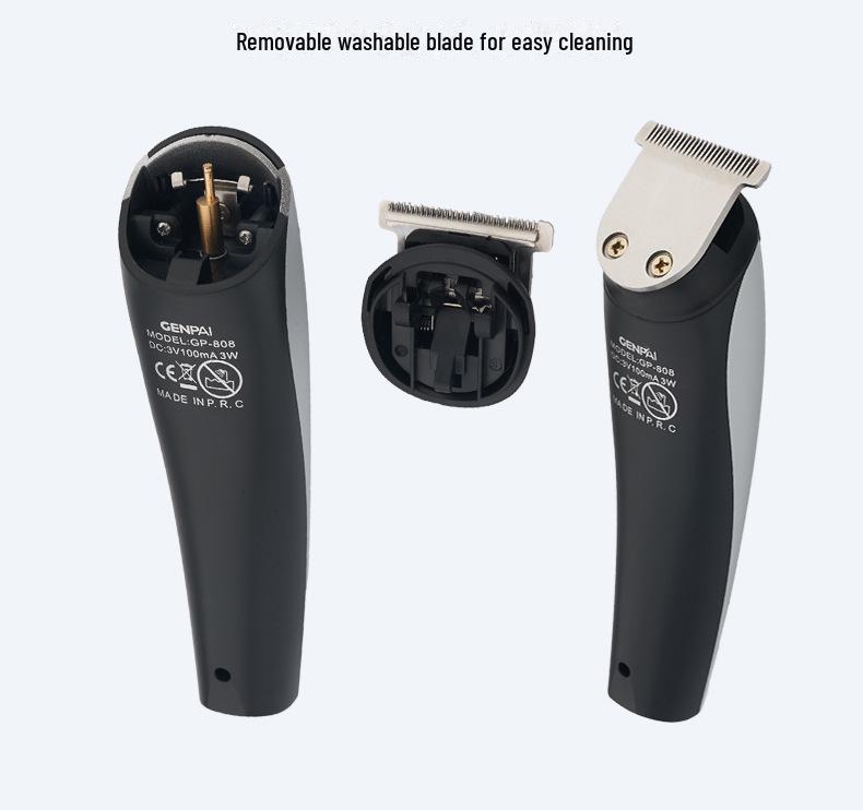 USB Rechargeable Men's Electric Hair Clipper: Multi-Function for Hair, Beard, and Nose Trimming