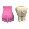 3D Elephant Flower Pots Mold Epoxy Resin Molds Pen Holder Candle Holder Cement Planter Silicone Mould Home Decorations