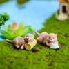 1 PC DIY Fairy Garden Home Decor Miniature Water Dog Otters Figurine Micro Landscape Animal Model