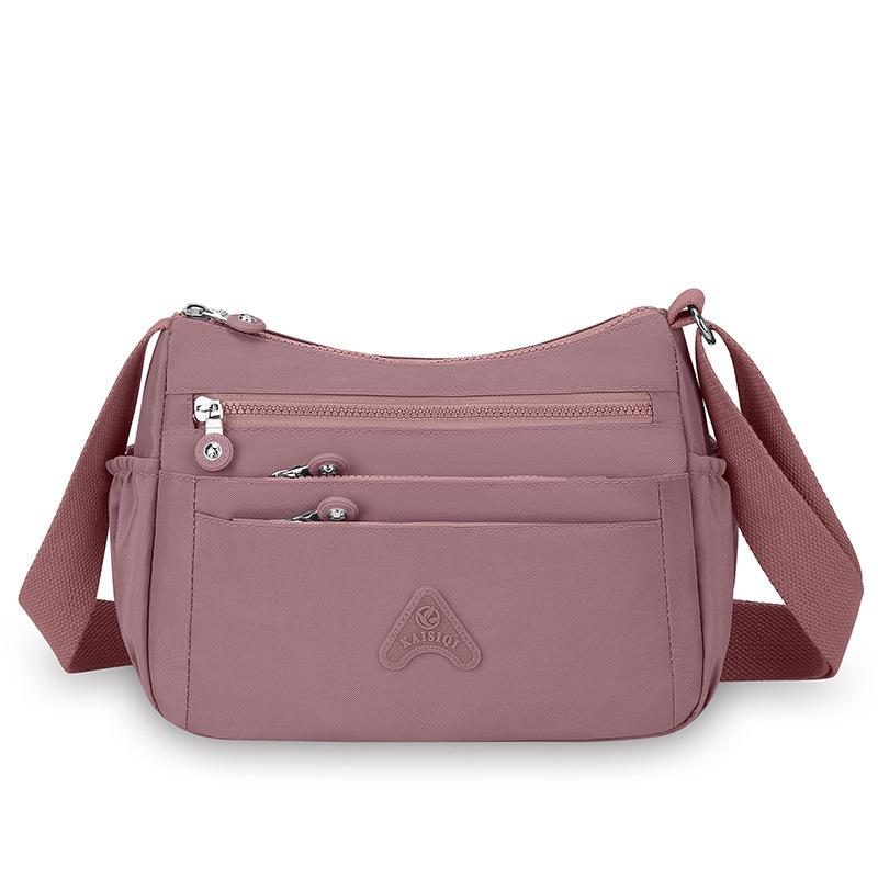 Женская сумка через плечо, нейлоновая сумка, многослойный карман, большая вместимость, сумка через плечо