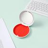 Orthodontic Retainer Storage Case with Mirror, Portable ABS Silicone Box