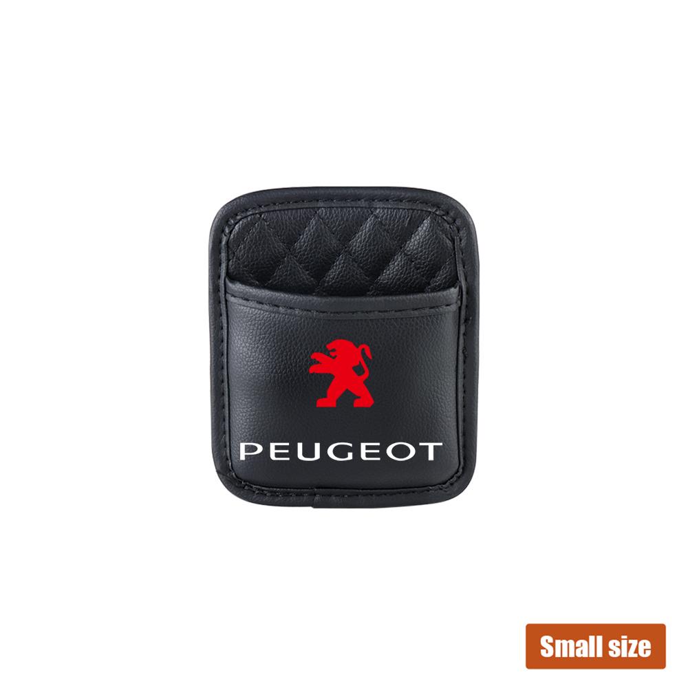 1pc Multi-functional Car Seat Side Pocket Organizer Receipts Card Storage Bag Hub Cap Accessories For Peugeot Lion 206 307 308