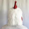 Headgear Props Rooster Mask Plush Chicken Head Latex Mask Rooster Cosplay Props White Latex Rooster Party Mask Prop Mad Chicken