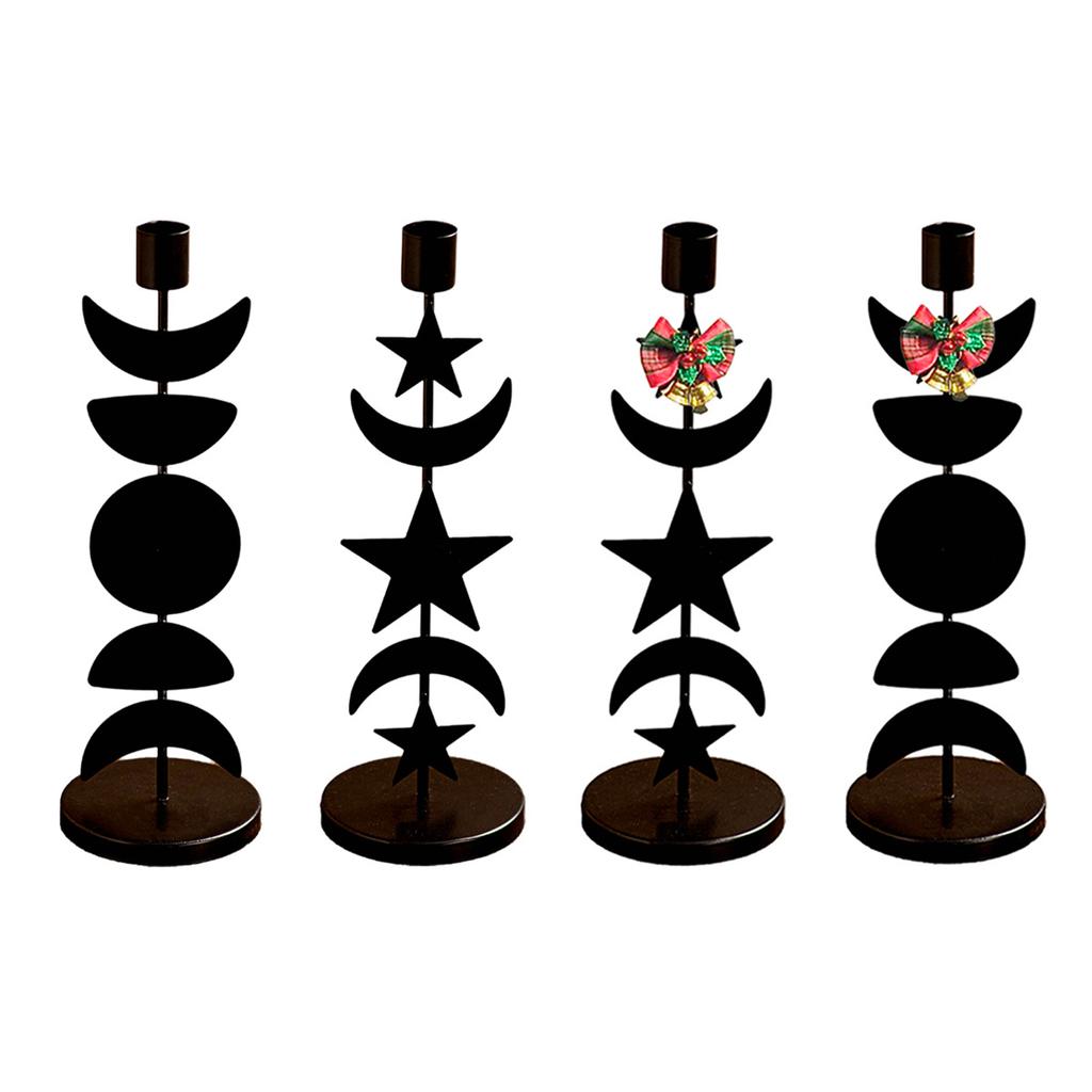 Скандинавский Подсвечник Меняющийся Солнце Луна Звезда Сборка Железный Подсвечник Романтическое Украшение для Дома Стола в Помещении