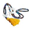BLUELANS NECKLACE Wonderful Stone Tassel Sweater Chain Colorful Beads Necklace Boho Butterfly Pendant Women Present