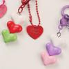 Модный красочный брелок с бисером в форме сердца для женщин и девочек, чехол для наушников, подвеска, сумка, украшения, аксессуары, брелок своими руками, подарки