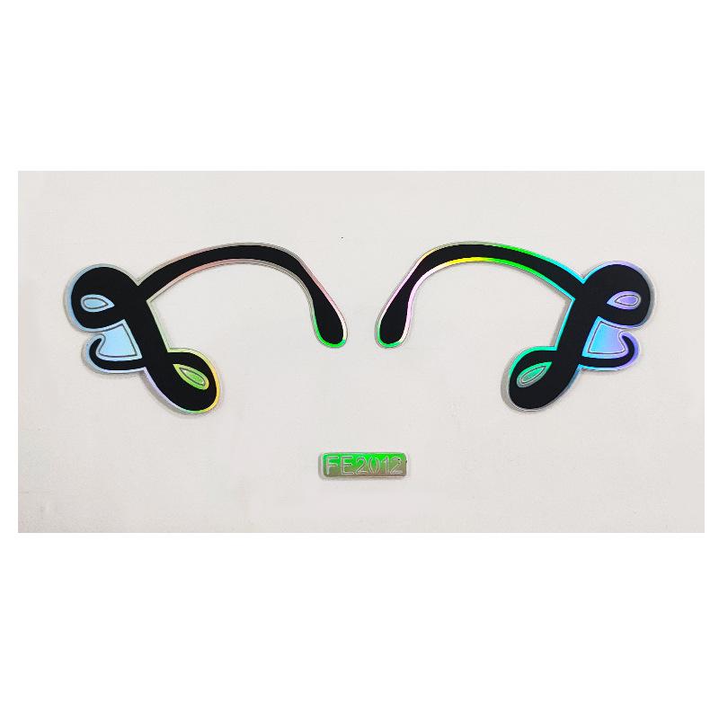 Временная наклейка для лица, наклейка для татуировки, сценическое искусство, наклейка для красоты, сделай сам, имитация лазерного лазера, наклейка для лица, наклейка