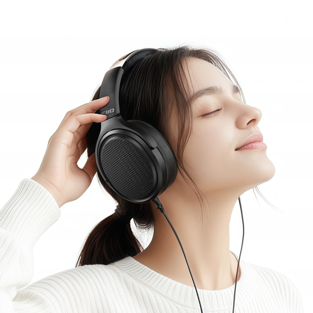 FIIO JT7 Черные от авторизованного японского ритейлера Серийный номер Планарно-магнитные FIO-JT7-B [Отправлено - включено] Наушники, Открытого типа,