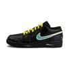 Air Jordan 1 LOW Graffiti KING Износостойкие Низкие Винтажные Баскетбольные Кроссовки Мужские Черно-Зеленые 553558-093(Команда1872-КОРОЛЬ)