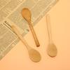 Wooden Round Bamboo Spoon Soup Tea Coffee Salt Spoon Jam Scoop Kitchen Tools