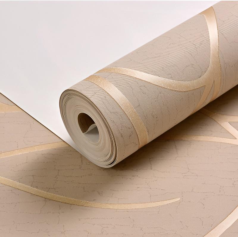 9.5M 3D Флизелиновые обои Европейский стиль Современные Полосатые Утолщенные Обои для Спальни Гостиной Фона Комнаты Декор