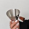 Новый мерный стакан для итальянского эспрессо 100 мл, деревянная ручка, со шкалой, маленькие молочные стаканчики, инструмент для дозирования жидкости из нержавеющей стали