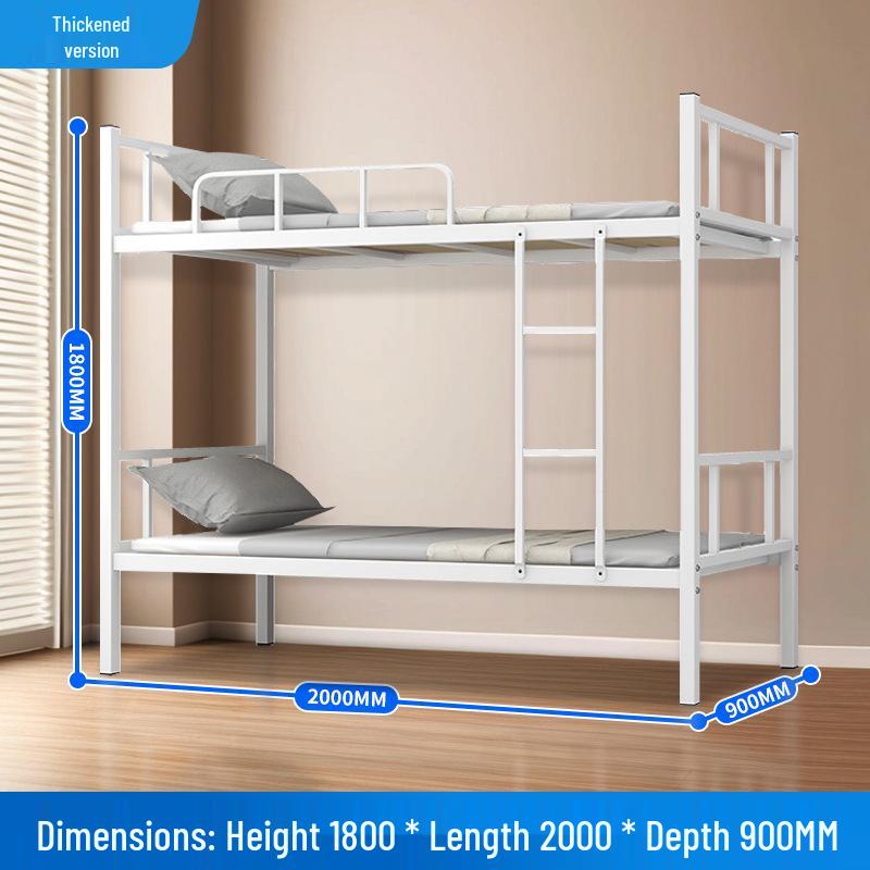 Durable Steel Bunk Beds: Heavy-Duty Iron Frame for Dormitories and Construction Sites