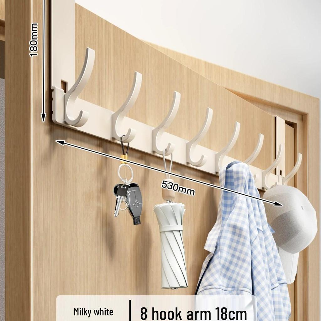 Over-the-Door No-Drill Coat Rack & Clothes Hook