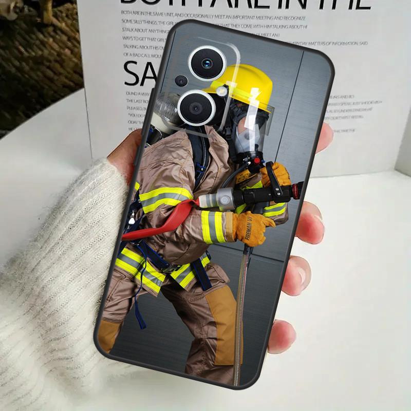 Чехол Пожарный Герой Пожарный для OPPO Reno 8T 4Z 5Z 8 10 11 Pro 4 5 6 7 Lite OPPO Find X6 Pro X3 X2 X5 Lite Чехол