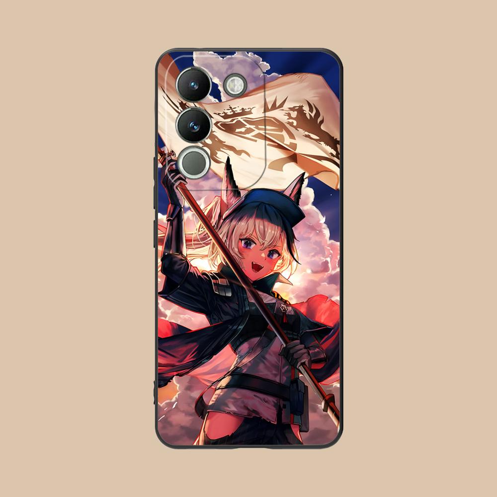 Arknights Grani Матовый ТПУ Чехол для Мобильного Телефона для VIVO Y77 76 75 74 73 72 58 56 55 51 50 38 36 Y19 Y18 Y03 Y01 5G Цветной Чехол