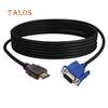 6ft 1080P HDMI Male To VGA Male Video Converter Adapter Cable Cord for HDTV DVD Computer Gadgets