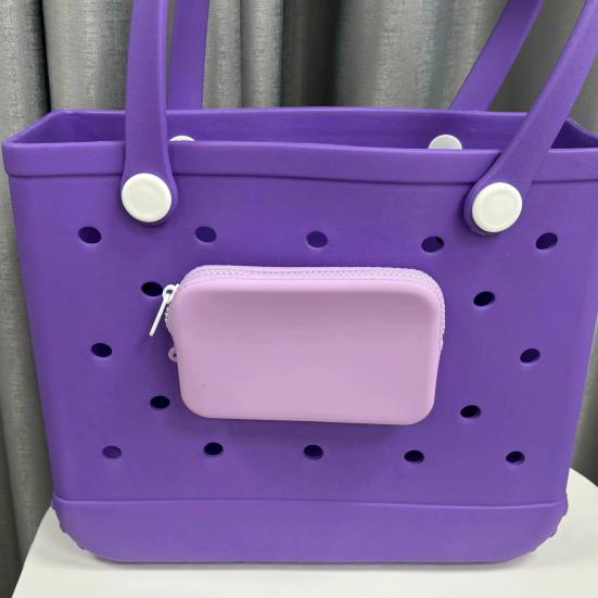 Силиконовый держатель для телефона, органайзер для хранения, застежка-молния, надежная защита, силиконовый чехол, сумка, вставка с подвесками, аксессуары для сумки Bogg